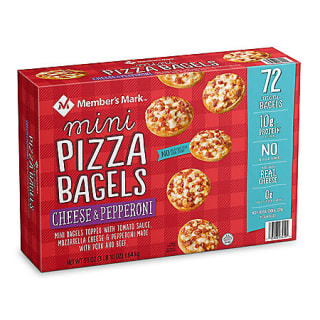 Pepperoni and Cheese Mini Pizza Bagels