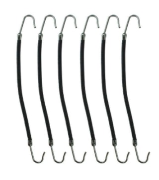 Black Bungees (Set of 6)