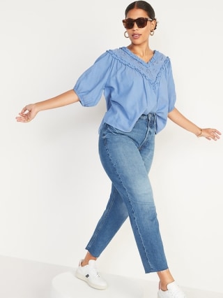 High waisted jeans for curvy body sale