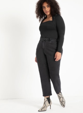 Crop Stretch Mom Jean