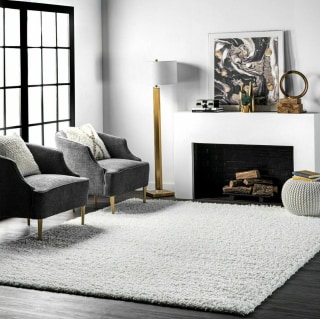 Contemporary Modern Plush Shag Area Rug