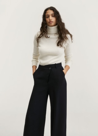 High-rise wideleg trousers