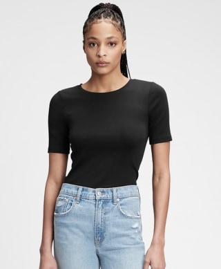 Modern Crewneck Half Sleeve T-Shirt