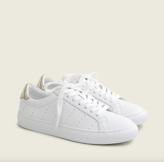 Saturday Sneakers in Leather with Gold Detail