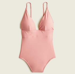 Plunge V-Neck French One-Piece