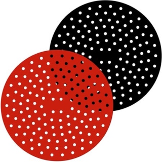 8/9 Inches Reusable Air Fryer Liners Round Silicone Air Fryer Liners Air Fryer Liner Food Grade Reusable Silicone Anti-slip Round Air Fryer Mat Non-Stick Steaming Basket Mat Cooking Kitchen Tool