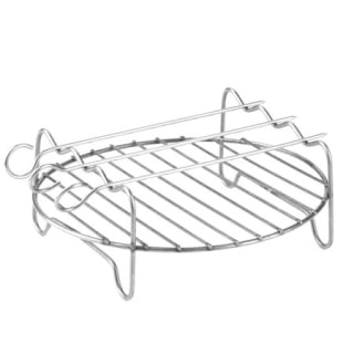 Stainless steel Replacement for HD9220 HD9232 HD9233 HD9641 HD9646 BBQ Air Fryer Rack Double Layer Skewers Baking Tray