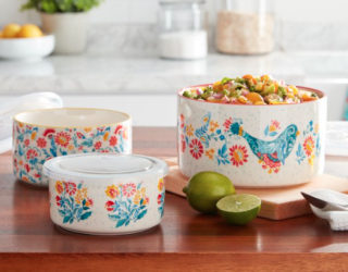 The Pioneer Woman Mazie 6-Piece Ceramic Nesting Container Bowl Set