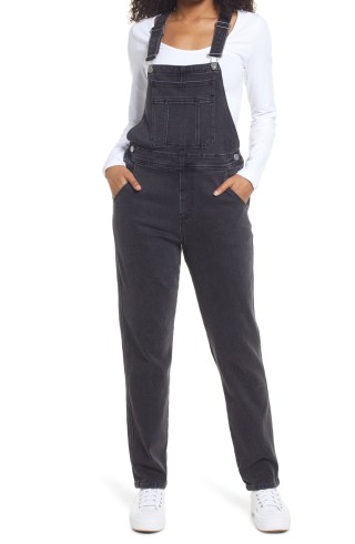 Slim Fit Denim Overalls