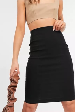 High-Waisted Pencil Skirt