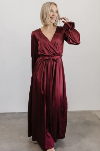 Holly Satin Maxi Dress