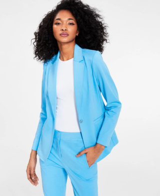 Bar III One-Button Blazer