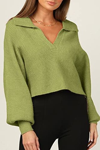 Chyrii V-Neck Knitted Sweater