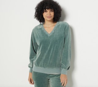 Garment Dyed Velvet Pullover