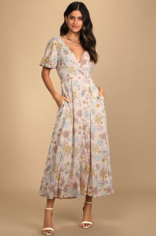 Flourishing Feelings Midi Dress