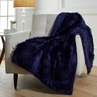 August &amp; Leo Luxe Long Hair Faux Fur Throw