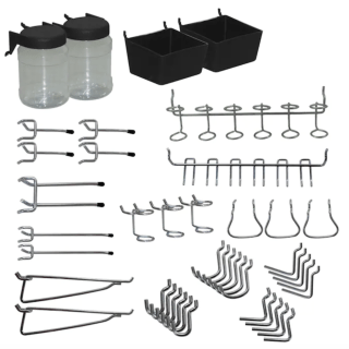 43-Piece Steel Pegboard Kit