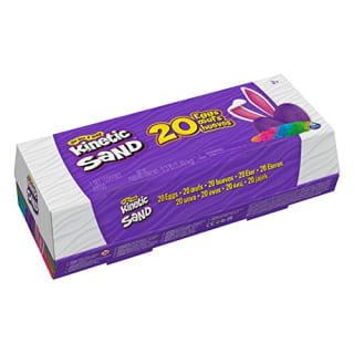 Kinetic Sand, 20-Pack Eggs with Red, Yellow, and Blue Play Sand for Easter Basket Stuffers, Party Favors, Goodie Bags and More, Sensory Toys for Kids