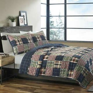 Madrona Plaid 3-Piece Quilt-Sham Set