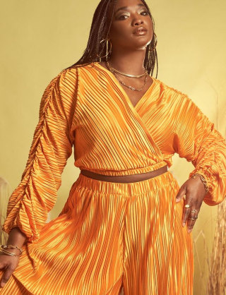 Surplice Plisse Dolman