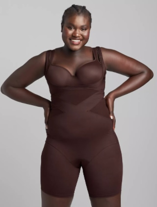 Open-Bust Thigh Shaper