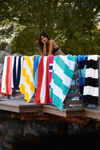 Rugby Stripe Beach Towel