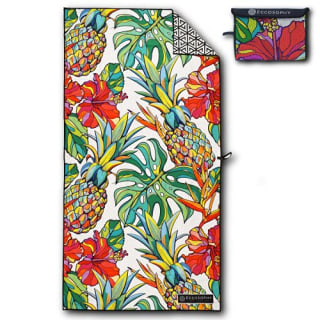 ECCOSOPHY Microfiber Beach Towel for Adults - Oversized Travel Beach Towels with Pouch - 71x35 inch Quick Dry Pool Towels - Large Sand Free Beach Towels (Honolulu)