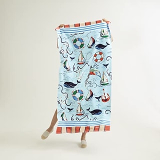 Vera Bradley womens Beach Towel D cor, Really Regatta, One Size US