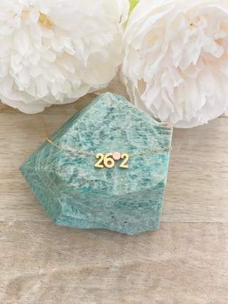 Personalized Necklace Silver Necklace Marathon Necklace Runners Necklace 26.2 gifts for runners gifts for her girlfriend gift half marathon