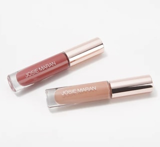 Josie Maran Argan Oil Hyaluronic Lip Booster Serum Gloss Duo