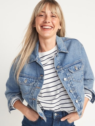 Cropped Jean Jacket for Women