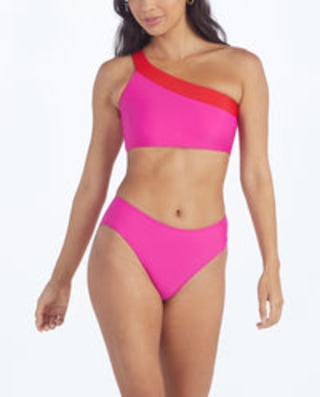 The High Leg Mid Rise Bikini Bottom + Top