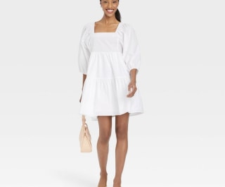 Short Sleeve A-Line Dress