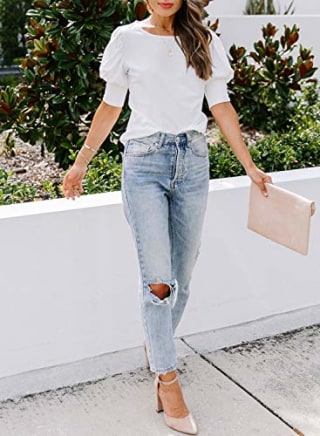 Dorose Women's Puff-Sleeve Blouse