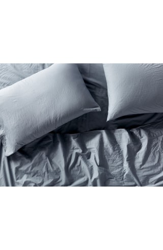 Organic Crinkled Percale Sheets