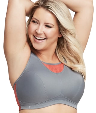 Full-Figure Elite Performance No-Bounce Cami Wireless Sports Bra