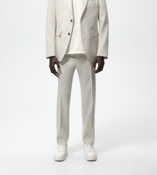 Linen Blend Suit Pant