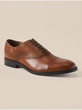 Banana Republic Kevin Italian Leather Cap-Toe Oxford