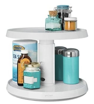 Crazy Susan Kitchen Cabinet Turntable and Spice Organizer