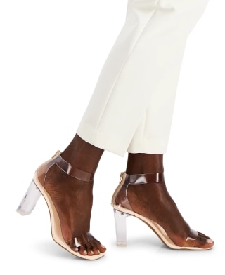 INC Makenna Two-Piece Clear Vinyl Dress Sandals