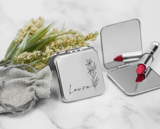 Personalized Bridesmaid Compact Mirror