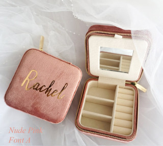 100% Italian Velvet Personalized Jewelry Box
