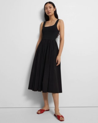 Gathered Sleeveless Dress