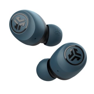 JLab Go Air True Wireless Bluetooth Earbuds + Charging Case | Dual Connect | IP44 Sweat Resistance | Bluetooth 5.0 Connection | 3 EQ Sound Settings: JLab Signature, Balanced, Bass Boost | Red
