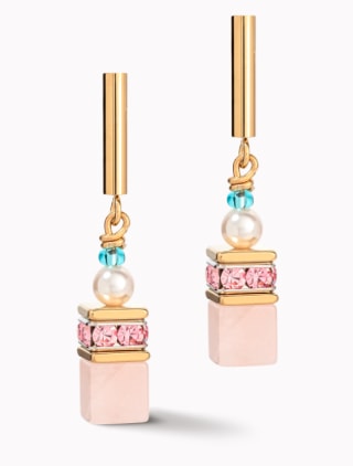 Coeur De Lion GeoCUBE Precious Fusion Pearls Earrings