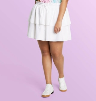 High-Rise Ruffle Mini Skirt