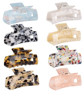 Fashion Hair Clips (Set of 8)