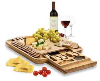 Premium Bamboo Cheese Board Set