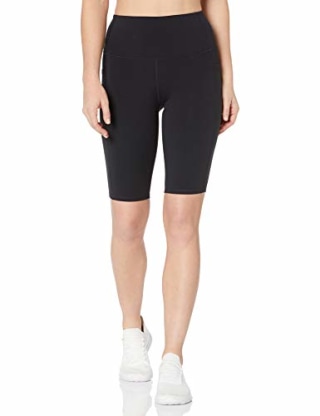 Skechers Women's GO Walk High Waisted 8" Bike Short, Black, L