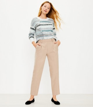 Tall Pull On Tapered Pants in Brushed Flannel